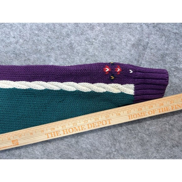 Vtg Milano Design Group Women’s Cable Knit Cardigan Sweater M - Picture 13 of 14